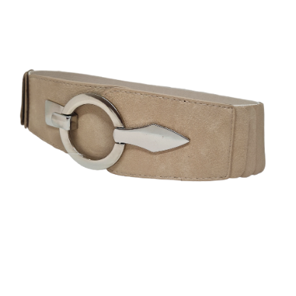 Afbeeldingen van Riem - Beige Elastisch