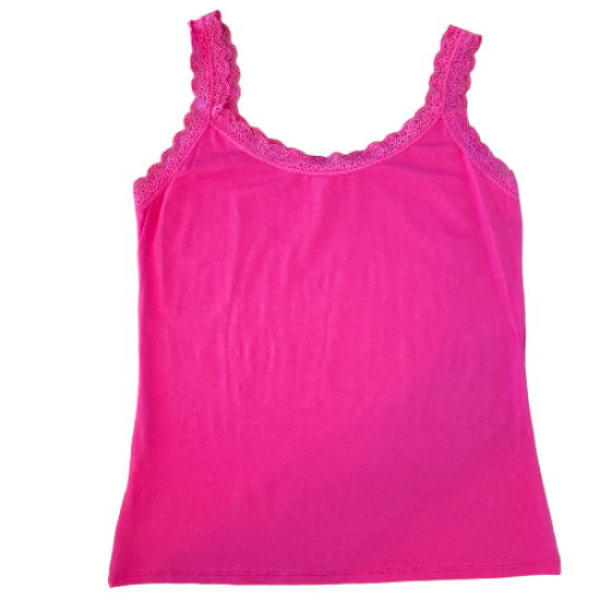 Afbeeldingen van Topje - Kant Fuchsia