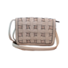 Afbeeldingen van Handtas- Gevlochten leer Beige