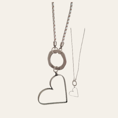 Afbeeldingen van Ketting Hart van het merk Puur, Wit