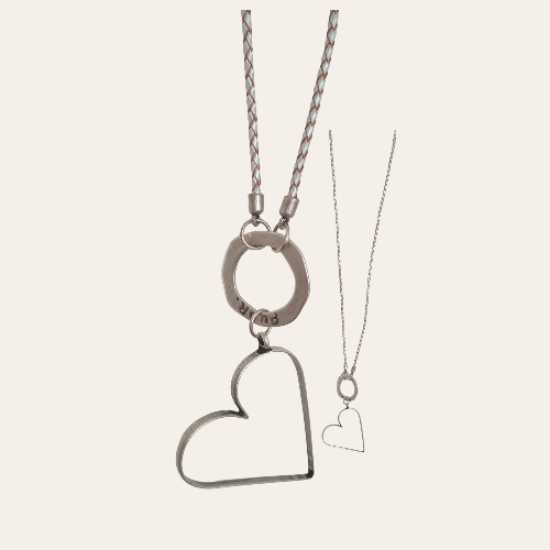 Afbeeldingen van Ketting Hart van het merk Puur, Wit