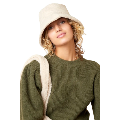 Afbeeldingen van Bucket hat teddy Off-white