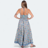 Afbeeldingen van Jurk  zijde blauw tinten