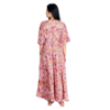Afbeeldingen van Boho Casual chique roze jurk met mouwen