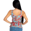 Afbeeldingen van  Topje Bohemian Rood, Blauw zijde