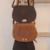 Afbeeldingen van Boho Tas leer camel