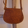 Afbeeldingen van Boho Tas leer camel
