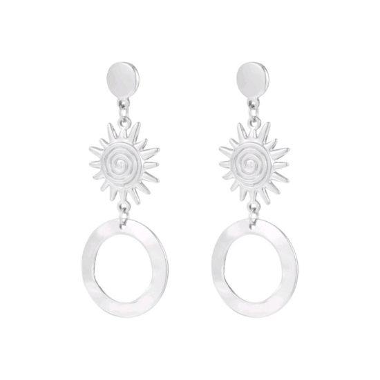 Afbeeldingen van Sunny Shore oorbellen - zilver 