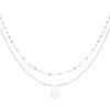 Afbeeldingen van Ketting smiley day - Zilver kleur