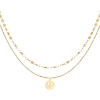 Afbeeldingen van Ketting smiley day - Goud kleur 