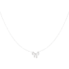 Afbeeldingen van Simpele strik ketting - Zilver kleur