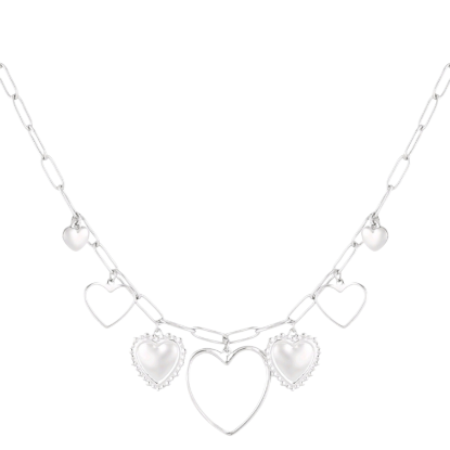Afbeeldingen van Open hearts ketting - Goud kleur