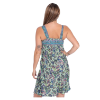 Afbeeldingen van Groen -blauw casual midi-jurk 