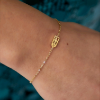 Afbeeldingen van Amsterdams huisje armband - Goud kleur