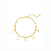 Afbeeldingen van Armband meerdere smileys Goud Stainless Steel 