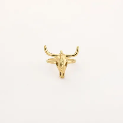 Afbeeldingen van Ring Skull goud