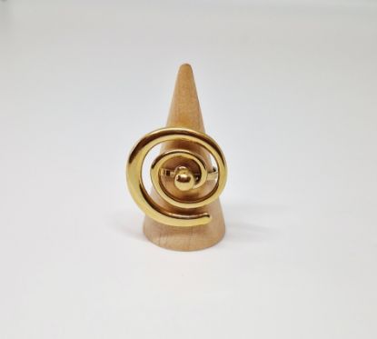 Afbeeldingen van Ring spiraal goud