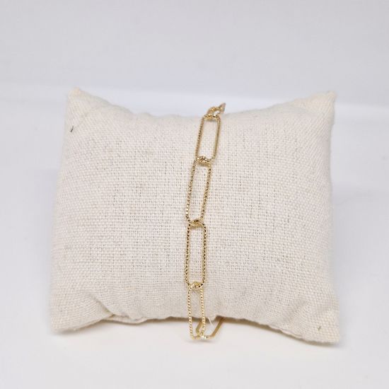 Afbeeldingen van Grote schakels armband goud