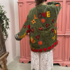 Afbeeldingen van TOUT Velvet Jacket LOVE green