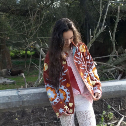 Afbeeldingen van Velvet brique yingyang