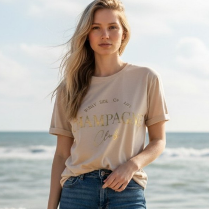 Afbeeldingen van T-shirt Champagne club