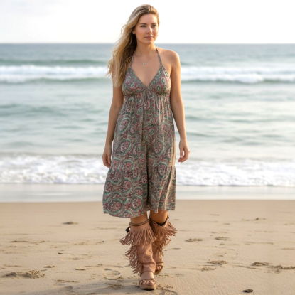 Afbeeldingen van Korte jurk met open achterkant