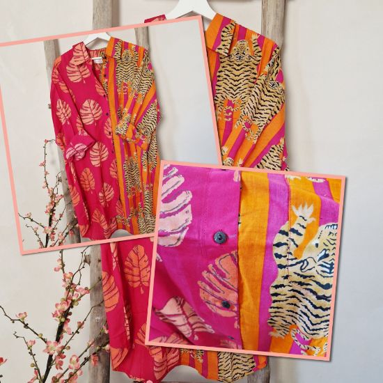 Afbeeldingen van Ibza blousejurk Tijger