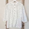 Afbeeldingen van Bloemenblouse wit