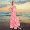 Afbeeldingen van Plus size jurk rose