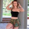 Afbeeldingen van Casual short met paisley patroon