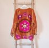 Afbeeldingen van TOUT - Brown velvet Flower Jacket