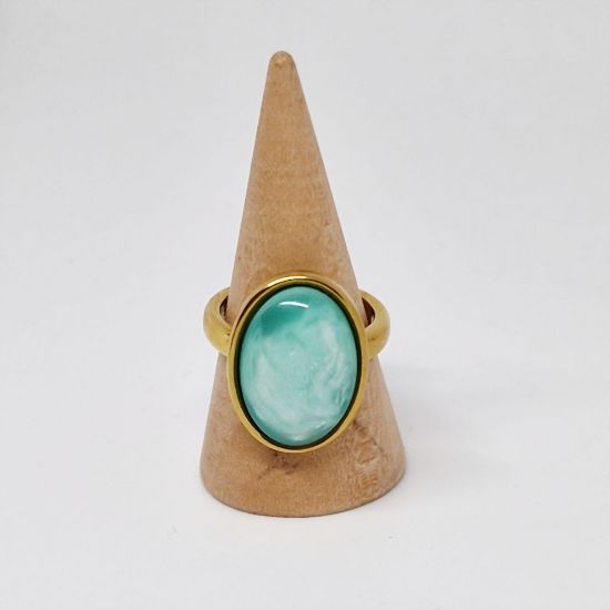 Afbeeldingen van DIEDE RING GOUD-mint ovaal
