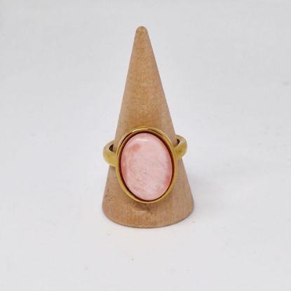 Afbeeldingen van DIEDE RING GOUD-roze ovaal