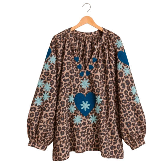Afbeeldingen van TOUT - Blouse Panter Isis blauw