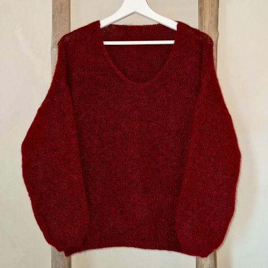 Afbeeldingen van Basic trui bordeaux
